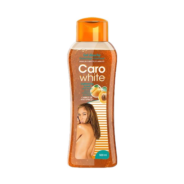 CAROWHITE EXFOLIATING SHOWER GEL - CARROT OIL & APRICOT KERNEL 500 ML