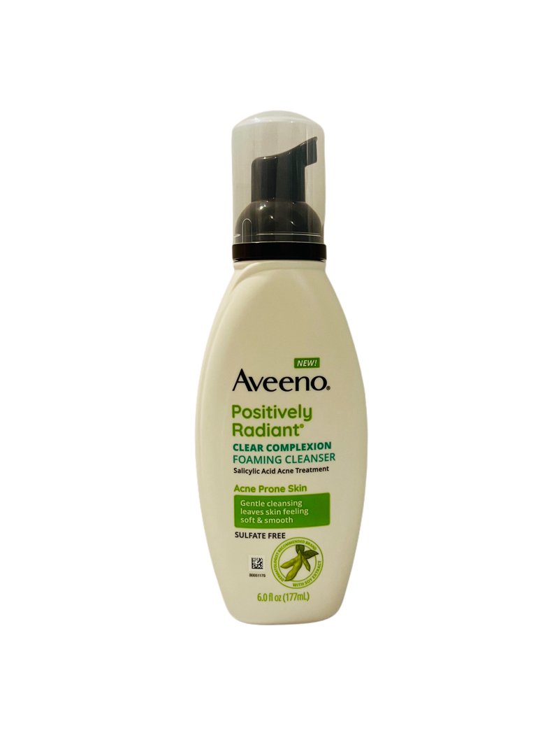 AVEENO CLEAR COMPLEXION FOAMING FACIAL CLEANSER 6 OZ